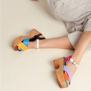 Charlotte Stone Dermot Multicolor Platform Sandals